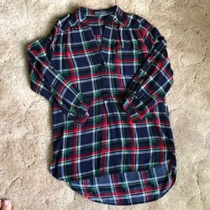Market & Spruce Plaid 3/4” sleeve shirt